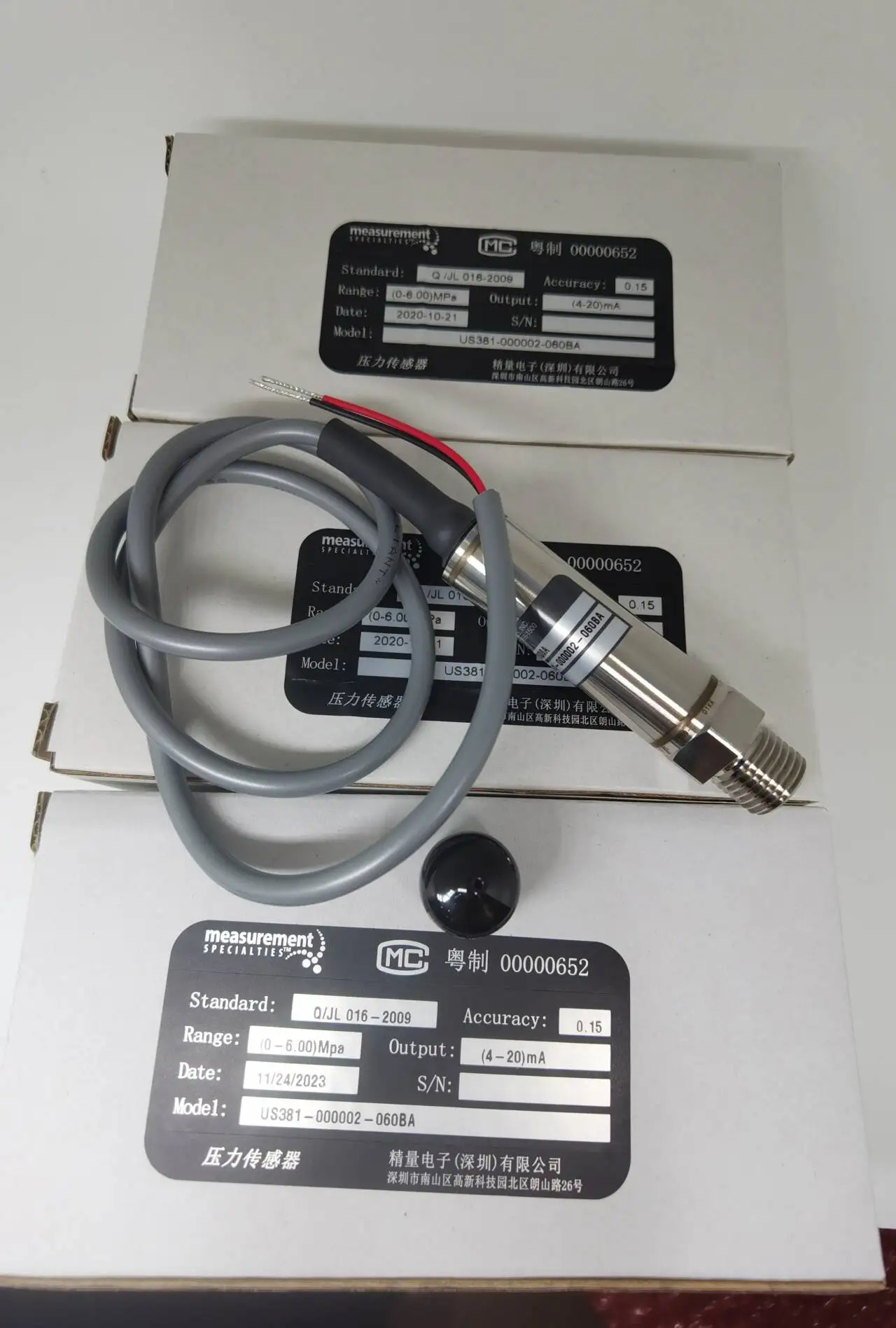 미국381- 000002 -060BA MEAS 압력센서 오리지널