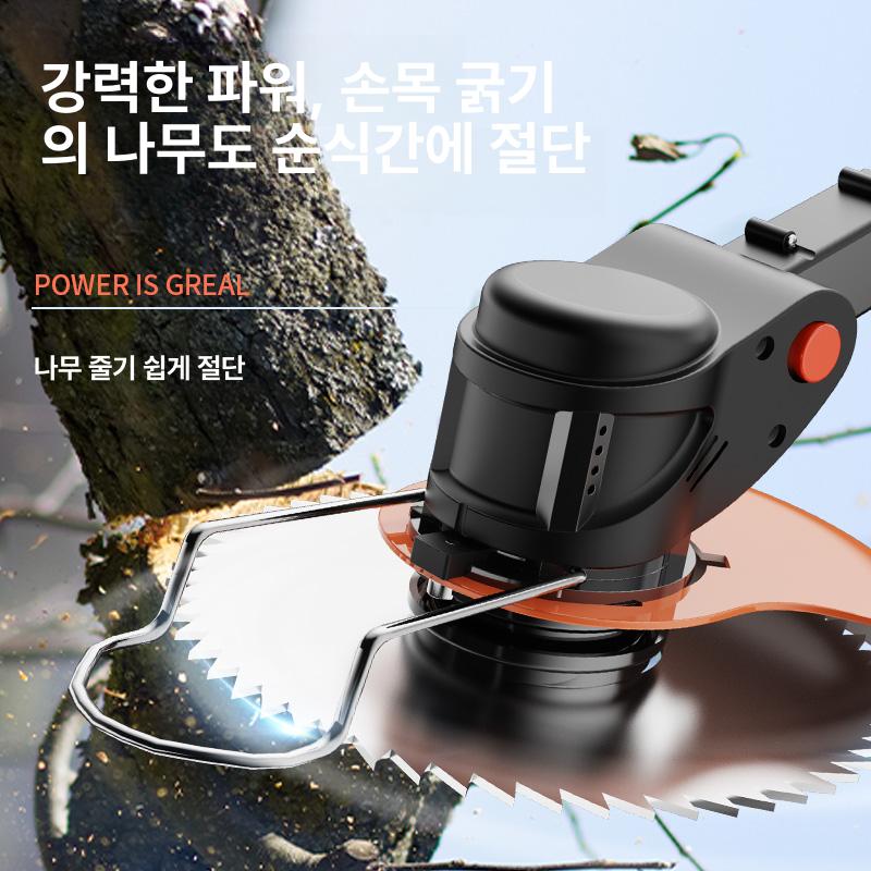 전동 무선예초기 초경량 전기 트리머 제초 잔디깎기 잡초 강력 기계 원예 - 상세 이미지 3