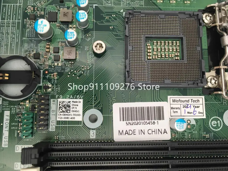 DELL OptiPlex 마더보드 7050MT 1151 핀 DDR4 XHGV1 62KRH XCNCR