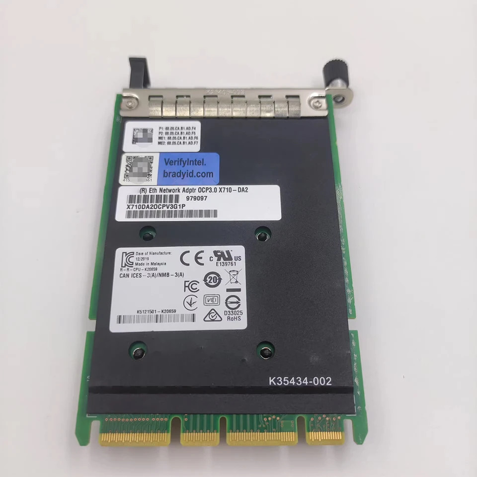 OCP3.0 X710 DA2 10G 듀얼 포트 네트워크 카드 X710DA2OCPV3