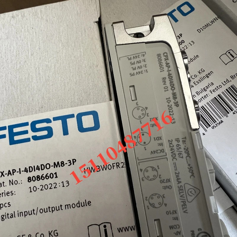 Festo FESTO 디지털 입출력 모듈 CPX-AP-I-4DI4DO-M8-3P 8086601