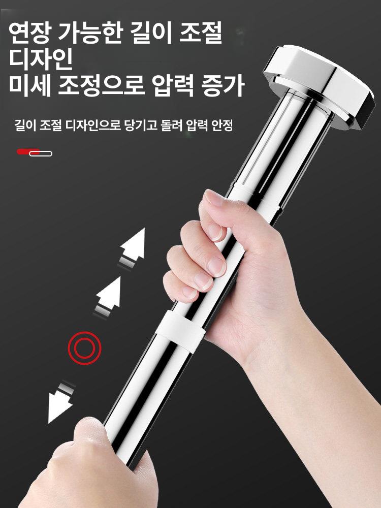 높이조절 지지대 브라켓 실버 거치대 선반 하중 지지봉 받침 고정봉 - 상세 이미지 3