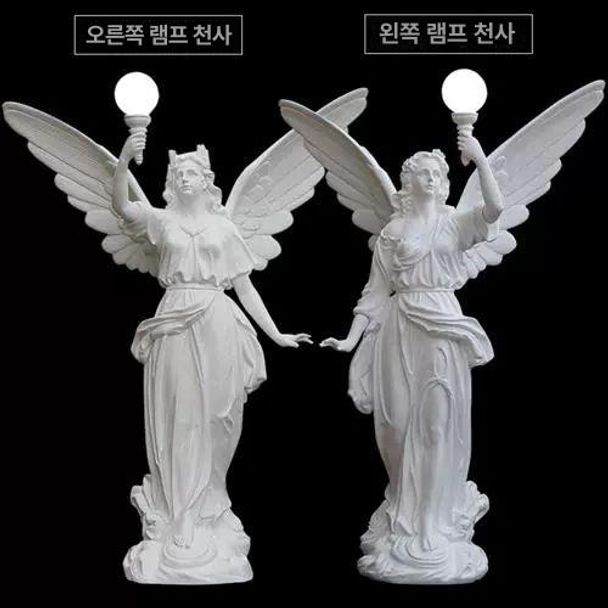 행운 조각상 천사 야외 아트리움 석고상 인물 로비 정원장식 유럽식 - 상세 이미지 4