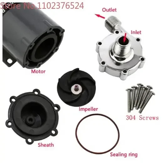 Homebrew 양조 마그네틱 워터 펌프 MP-15RM 220V 식품 등급 304 스테인레스 스틸 고온 140C 1/2 BSP NPT Electric Mag