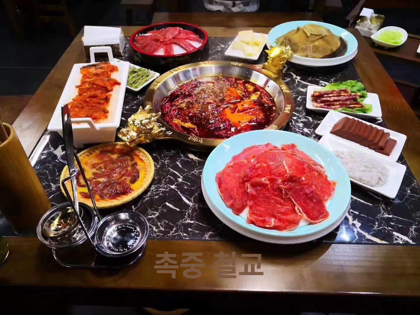 용머리 반반냄비 스테인리스 원앙 핫팟 훠궈냄비 스테인레스 샤브샤브 나눔냄비 분리 - 상세 이미지 4