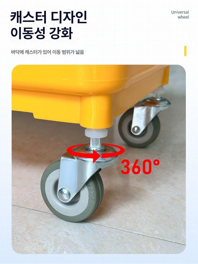 플라스틱 야채바구니 업소용 물빠짐 사각 바스켓 원형 수납 보관 정리 농산물 광주리 - 상세 이미지 3