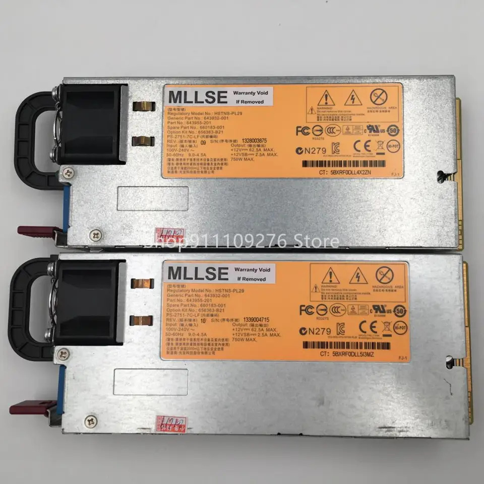 hp호환 380G8 오리지널 리퍼 PSU 서버 전원공급장치 HSTNS-PL29 643932-001 643955-201 660183-001 656363-B21