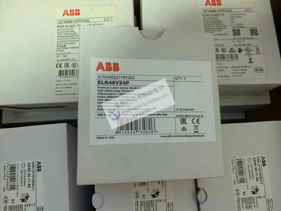 오리지널 ABB 잔여 전류 모니터 ELR48V24P ELR48P 신