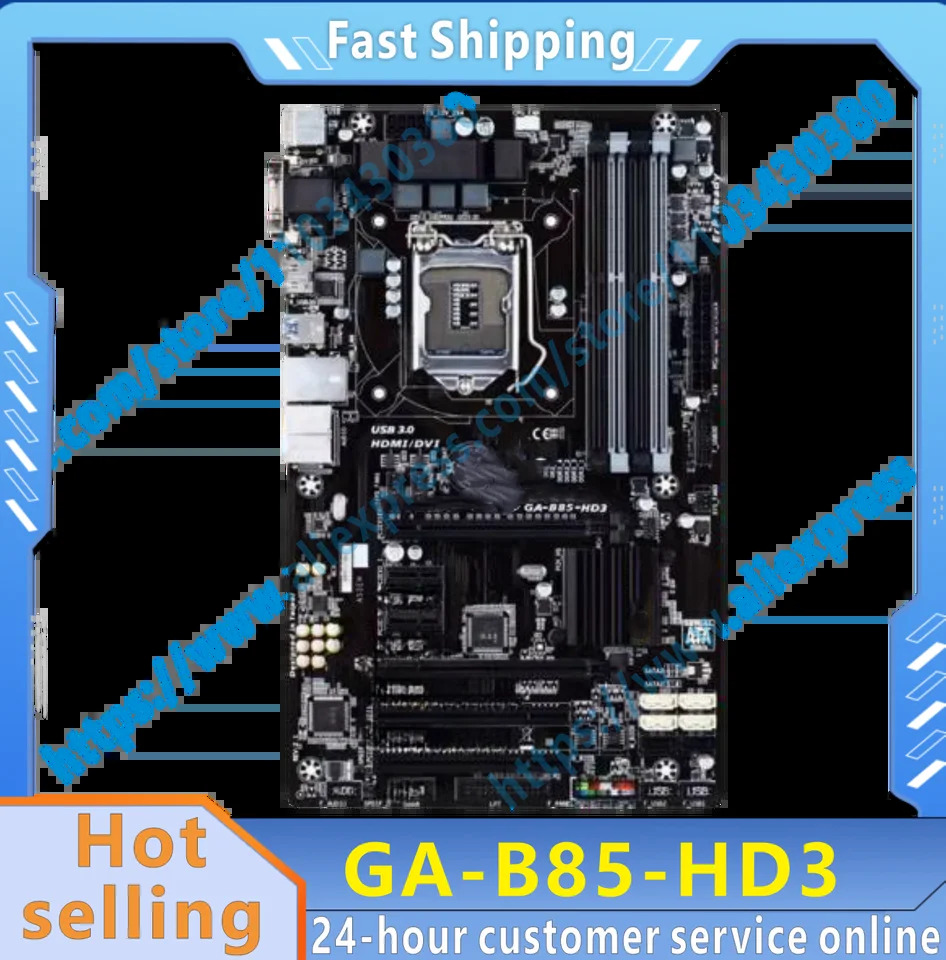 GA-B85-HD3 B85 GA 1150 i3 i5 i7 DDR3 32G Micro-