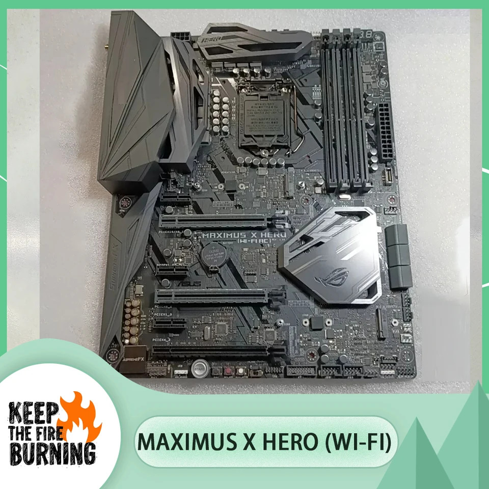A-S-U-S 데스크탑 마더보드 ROG MAXIMUS X HERO Wi-Fi Z370 LGA1151