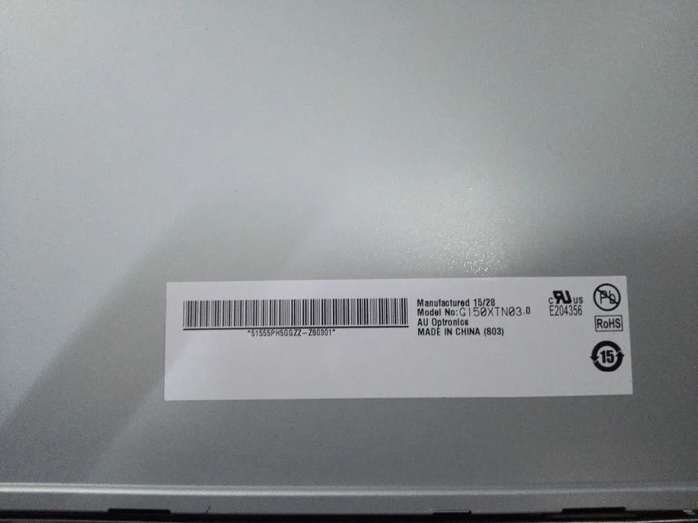 리퍼 A 등급 LCD 패널 스크린 G150XTN03.0 15.0 인치