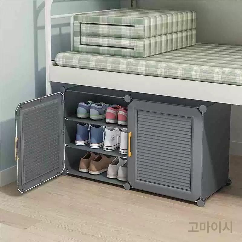 조립식 현관수납장 신발장 인테리어 캐비닛 신발정리대 다용도수납장 선반 다층 - 상세 이미지 5