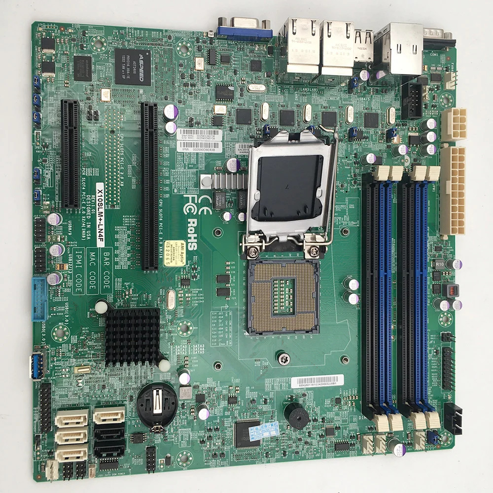 SuperMicro 서버 마더보드 지원 E3-1230V3 LGA 1150 X10SLM-LN4F용