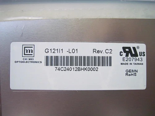 G121I1-L01 CHIMEI INNOLUX A 12.1 인치 고대비 산업TFT LCD 패널