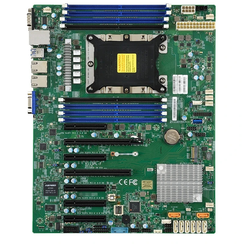 X11SPL-F 산업패키지 마더보드 슈퍼마이크로 단일 채널 LGA3647 기가비트 이더넷 포트 M.2