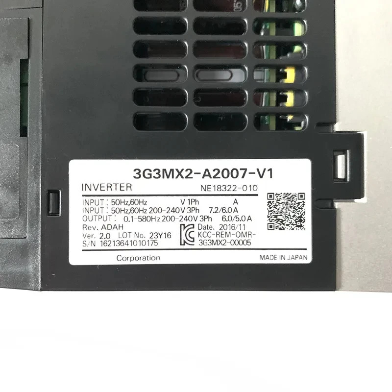 3GX2 시리즈 인버터 3GX2-A2007-V1 0.75kw 원본