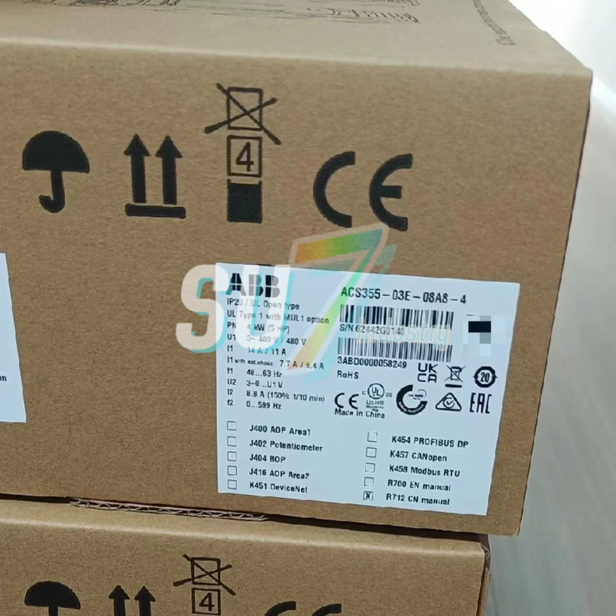 주파수 변환기 ACS355-03E-07A3-4 ACS355-03E-08A8-4 새