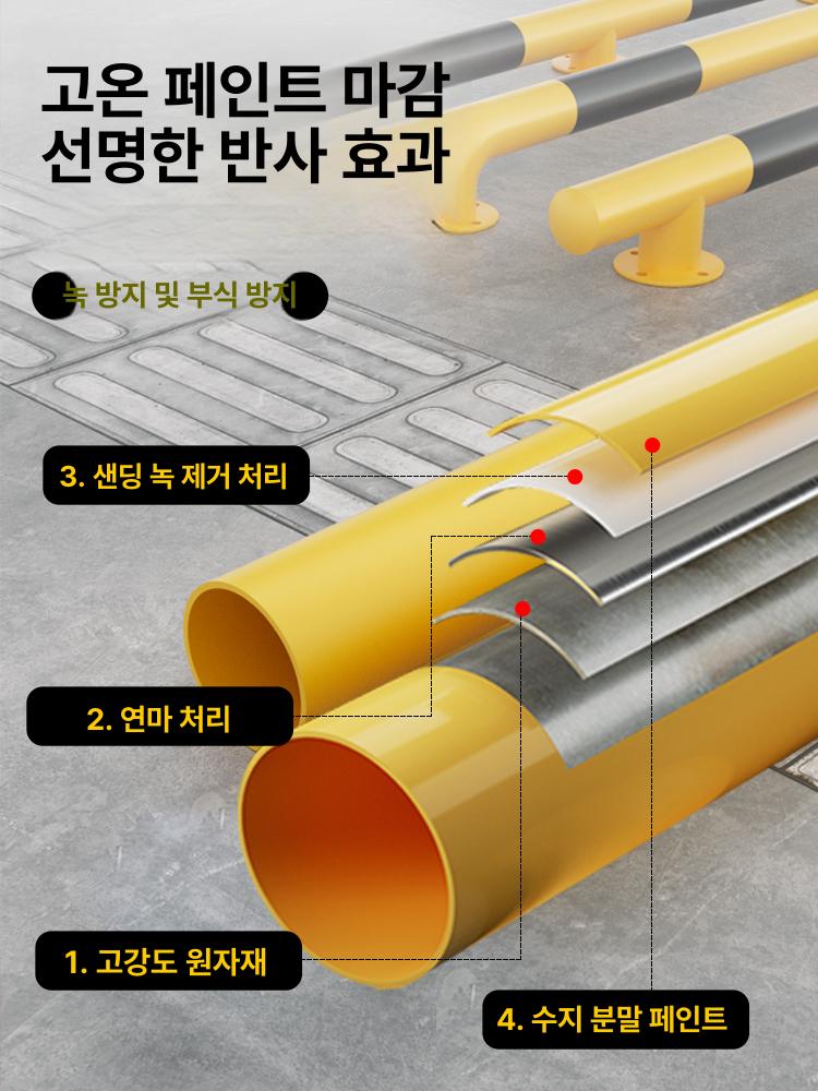 안전가드 보호가드 코너 소화전가드 충돌방지 매립식 소화전보호대 보호프레임 앙카식 - 상세 이미지 4