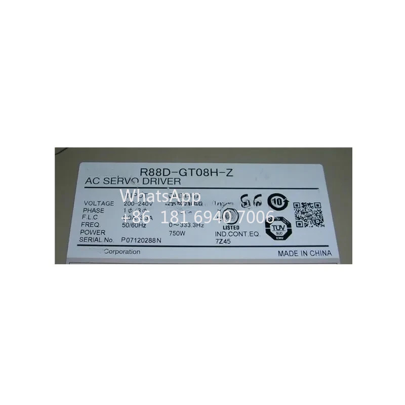 R88D 시리즈 서보 드라이버 R88D-08H R88D-GP08H-Z 750W 포장