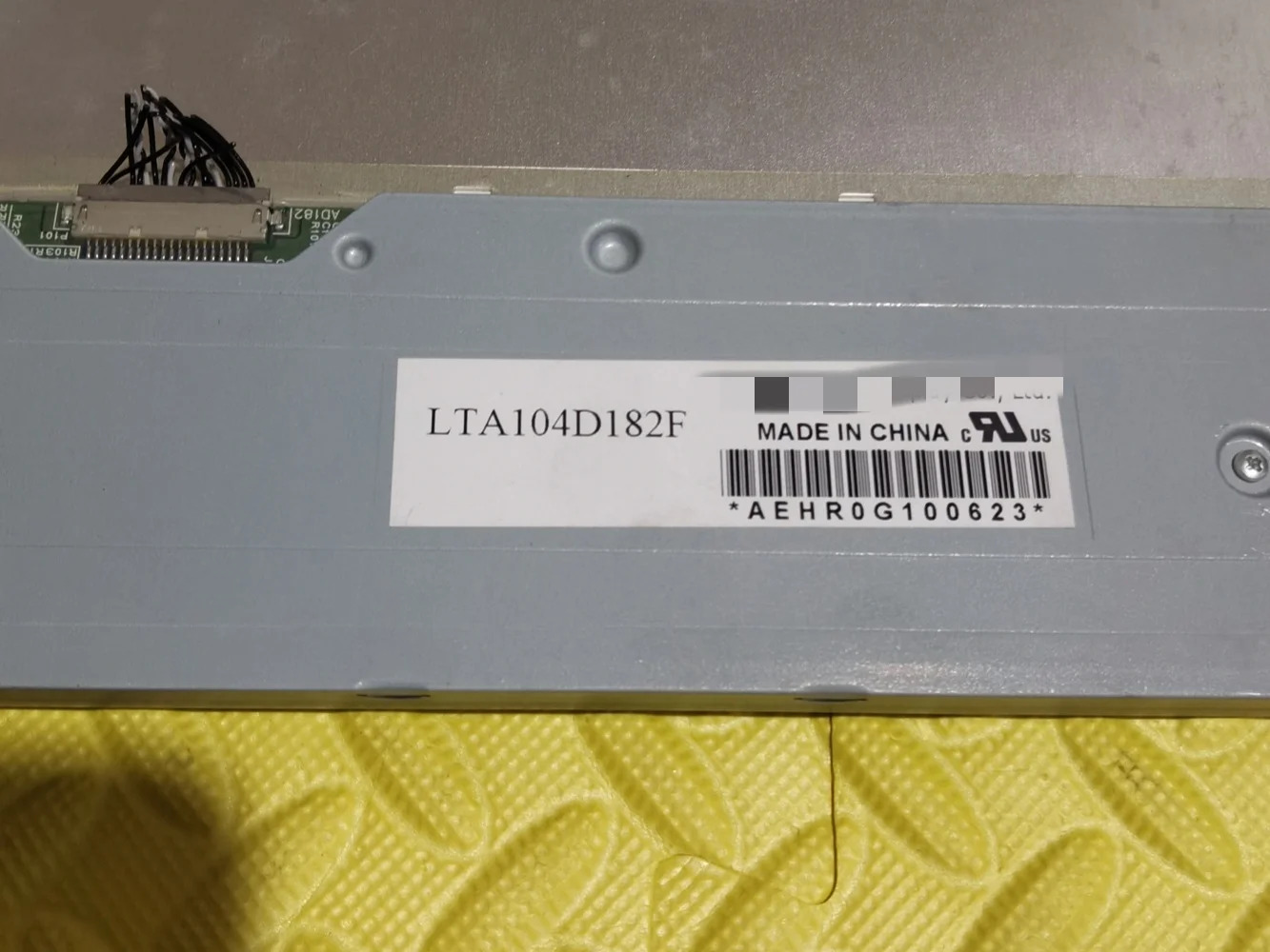 10.4인치 640x480 LTA104D182F LCD 디스플레이 화면 패널