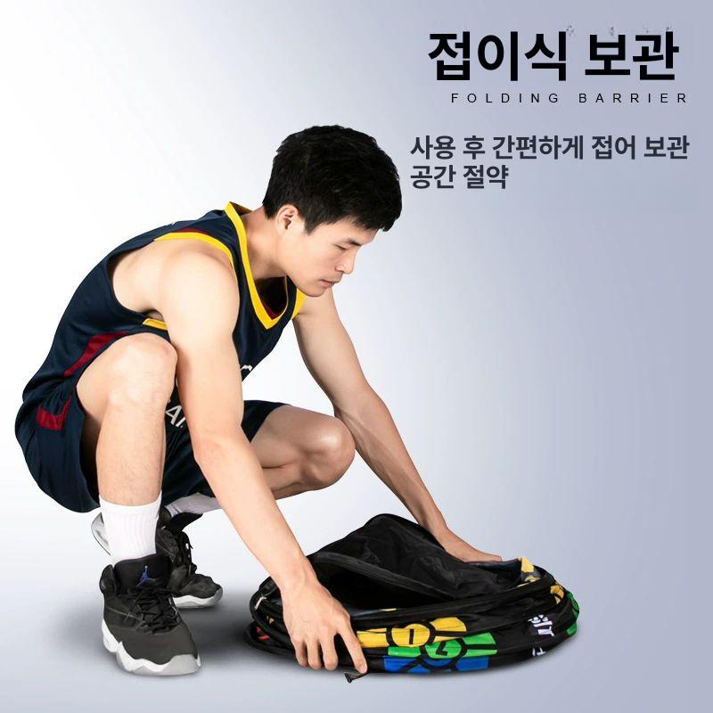 농구 장비 스탠드 드리블 기구 슈팅 민첩성 디펜스 조절 막대 모형 수비벽 도구 - 상세 이미지 5