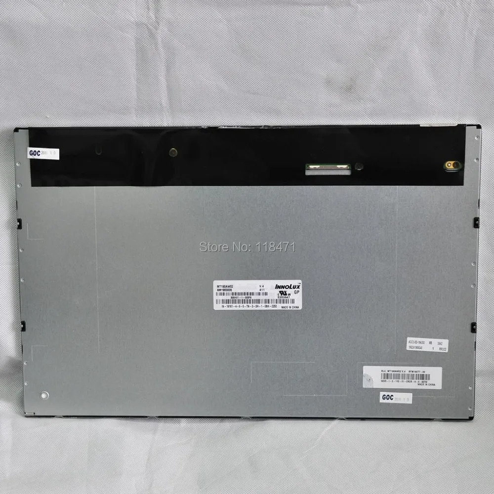 TFT LCD 패널 MT190AW02 V.4 V4 디스플레이 A 등급 6 개월 19.0 인치