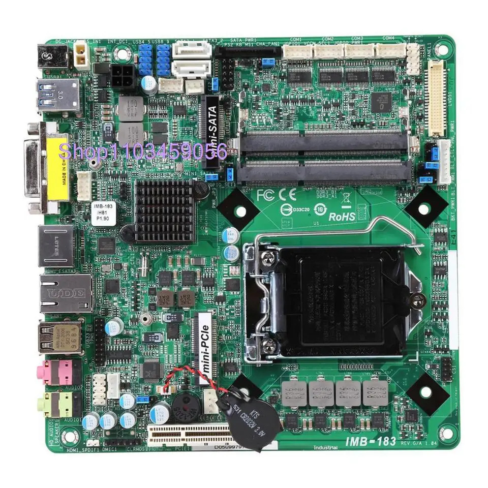 데스크탑 마더보드 ASRock호환 MINI ITX 17x17cm 1150 H81 IMB-183