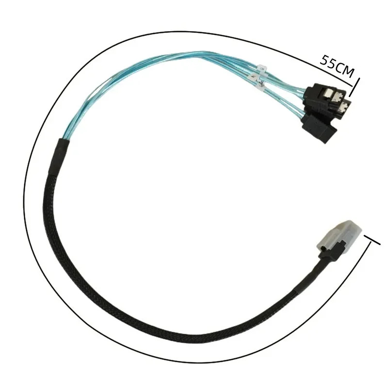 미니 SAS - 4x SATA 케이블  SFF-8087 6Gbps 백플레데이터 분배기