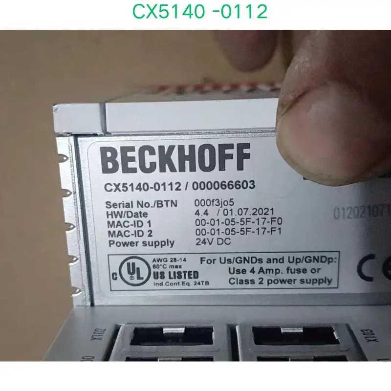 세컨드 핸드 Beckhoff PLC 모듈 CX5140 -0112 컨트롤러