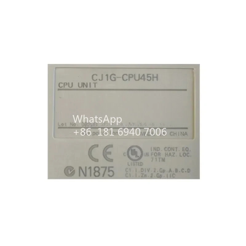 CJ1G 시리즈 PLC 프로그래밍 컨트롤러 CPU 장치 CJ1G-CPU44H CJ1G-CPU45H 원본