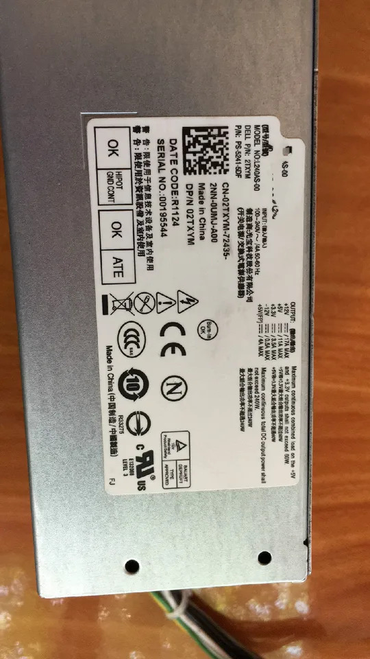 DELL V3650 V3653 전원 DPS-240AB-8 0M1C3 H240AM-02 AC240AM-00 키트