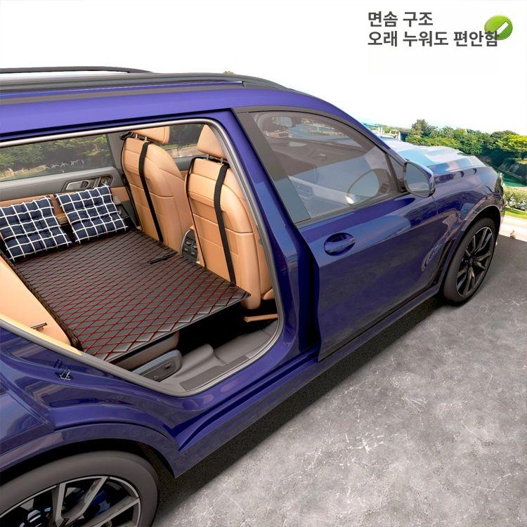 침대 승용차차박매트 접이식 베드 세단 조수석 차량 보드 여행용 취침용 에어매트 - 상세 이미지 3