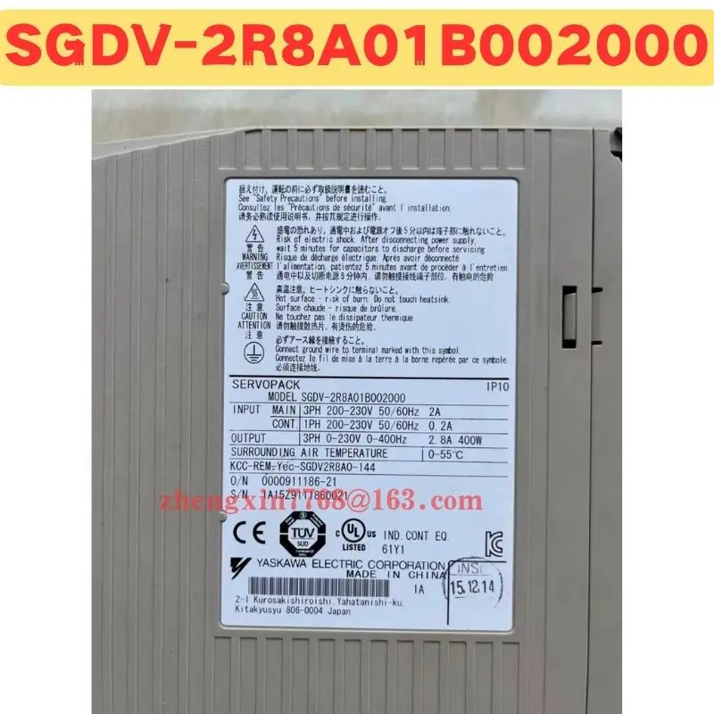 오리지널 SGDV-2R8A01B002000 서보 드라이브 SGDV 2R8A01B002000 신