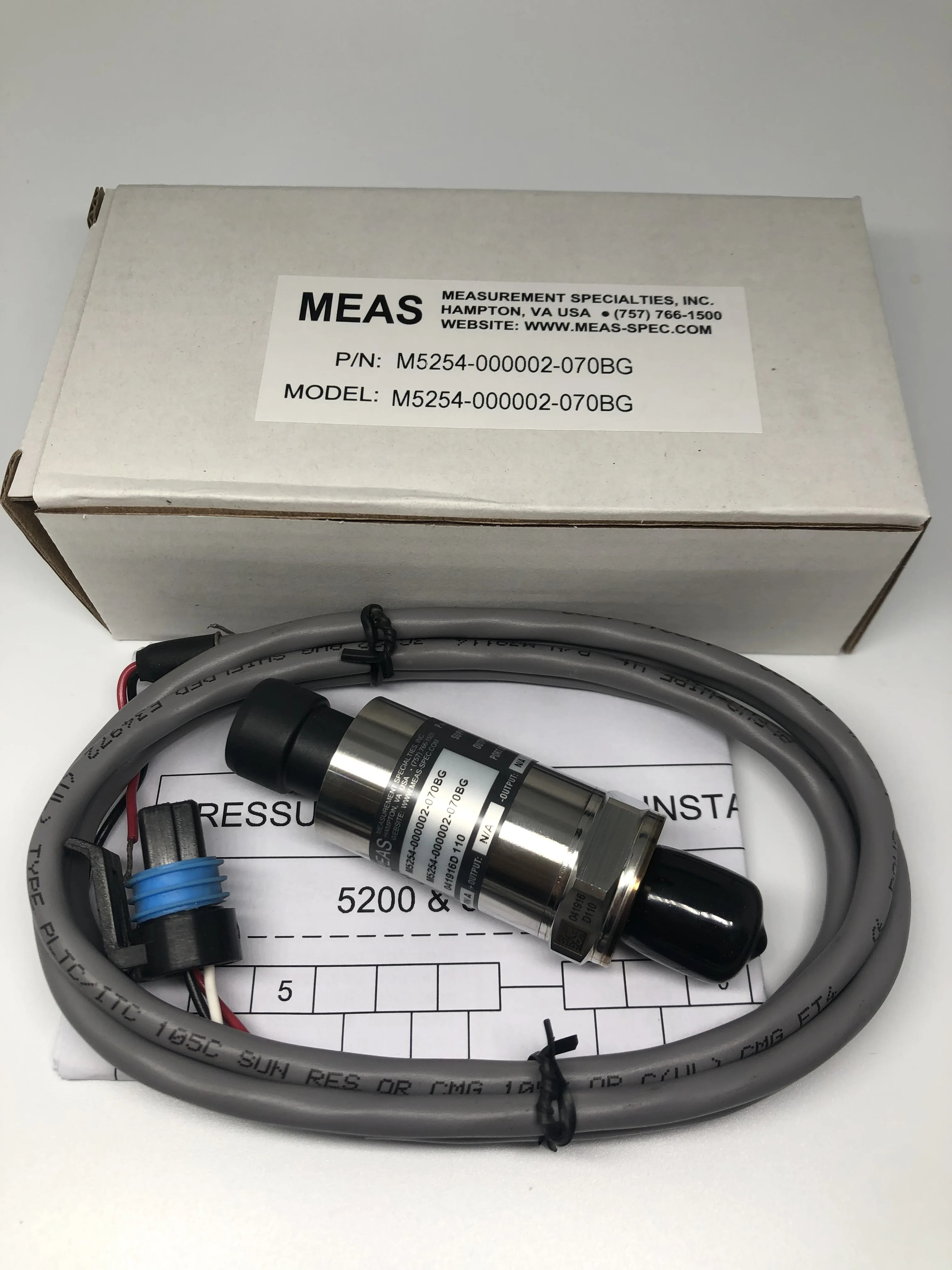 M5254-000002-070BG MEAS 산업등급 압력센서 원본