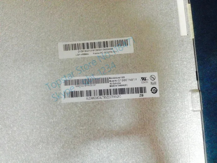 AUO 19.0 인치 TFT LCD 패널 스크린 G190ET01.0