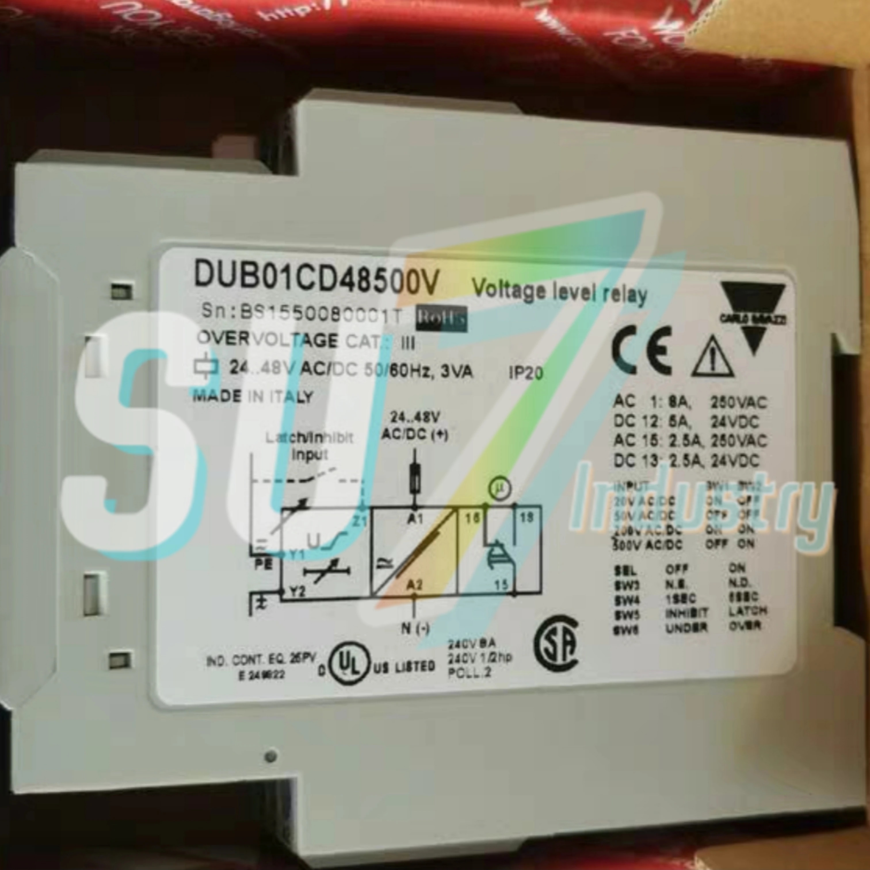 형 전류 릴레이 DIB01CB235A DIB01CD4810A DIB01CD485A DUB01CB23500V DUB01CD48500V DUC01DD48500V