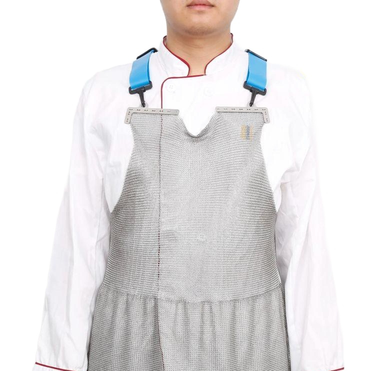 작업용 철앞치마 메쉬 찔림방지 보호 정육점 절단 와이어 체인메일 매쉬 - 상품 이미지