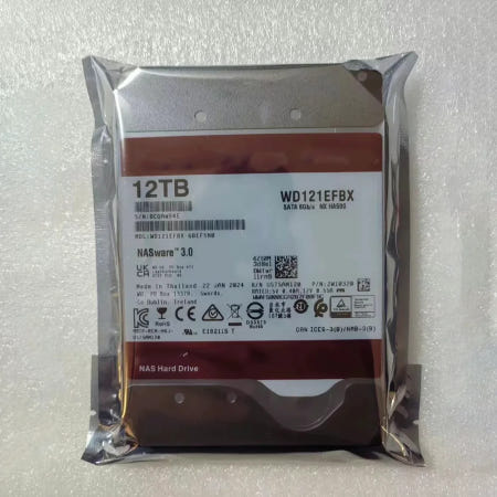 WD120EFBX/EFAX WD120EFBX WD 12TB 12T 3.5인치 7200RPM 레드 플러스 네트워크 서버 NAS 하드 드라이브용