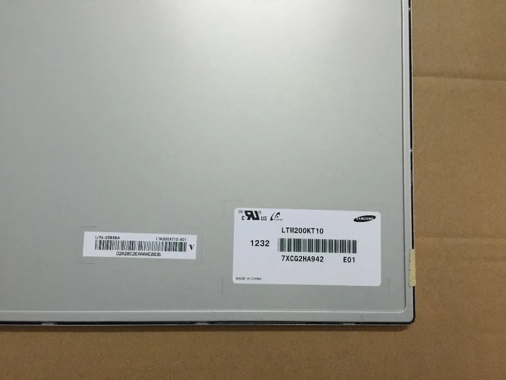 오리지널 A 등급 LCD 디스플레이 20.0 인치 TFT 패널 LVDS WLED 스크린 LTM200KT10 고품질