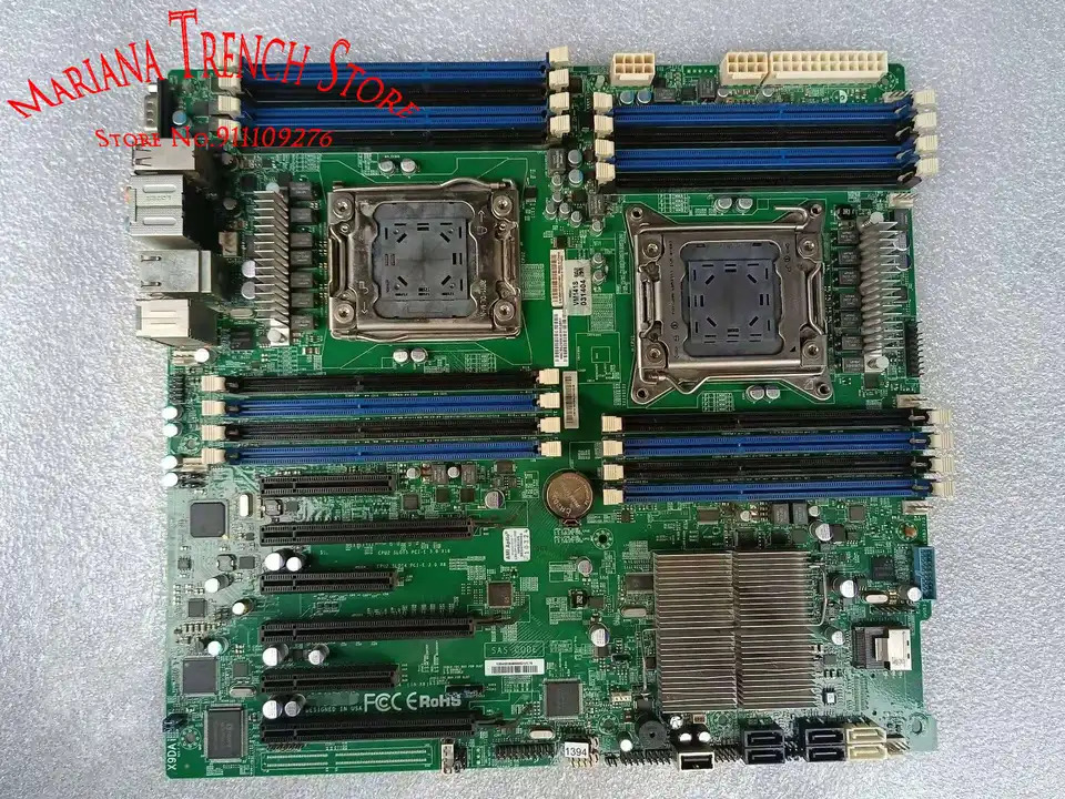 슈퍼마이크로 제온X9DAi마더보드 듀얼 LGA2011 E5-2600 V1 V2 패밀리 ECC DDR3 PCI-E 3.0 SATA3 USB