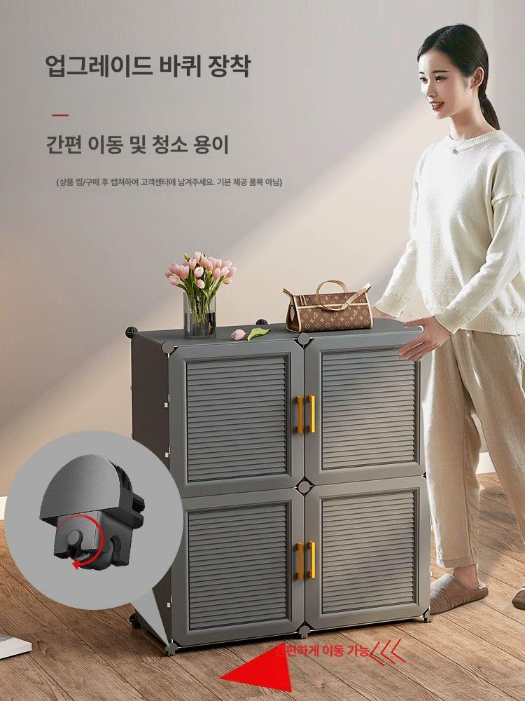 수납장 야외신발장 베란다 실외 입구 현관 선반 발코니 야외방수 정리함 - 상세 이미지 3