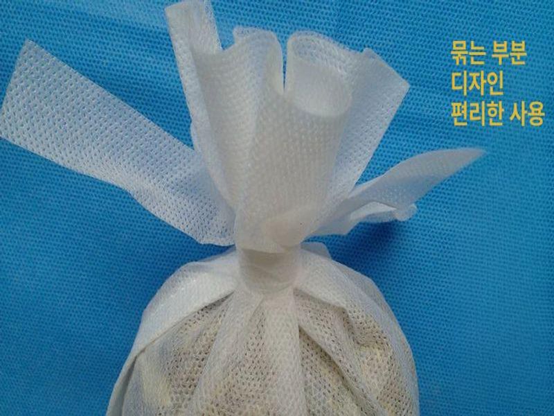순면 다시백 양념주머니 국물팩 육수망 티백 무표백 국물백 육수용주머니 국물망 - 상세 이미지 3