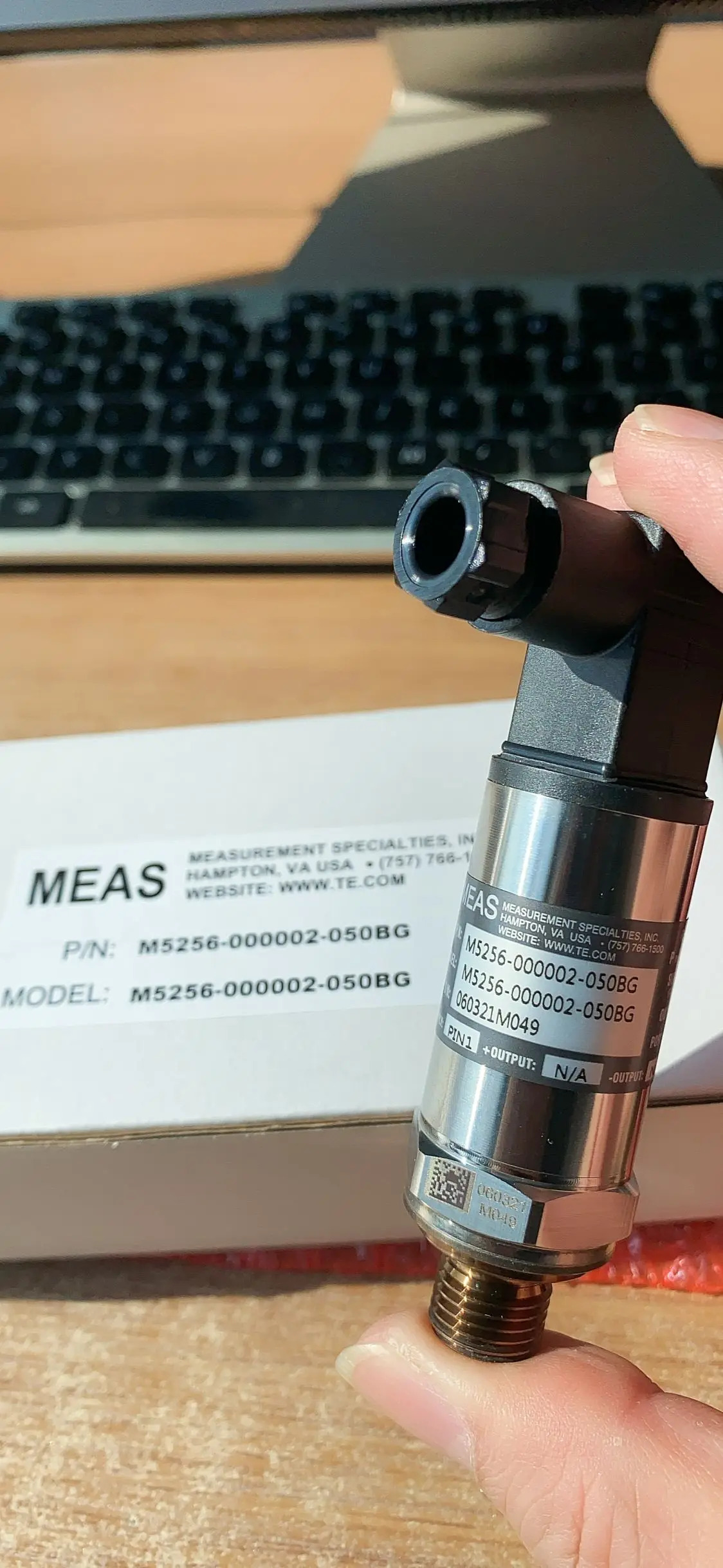 M5256-000002-050BG Meas 산업등급 압력센서 원본