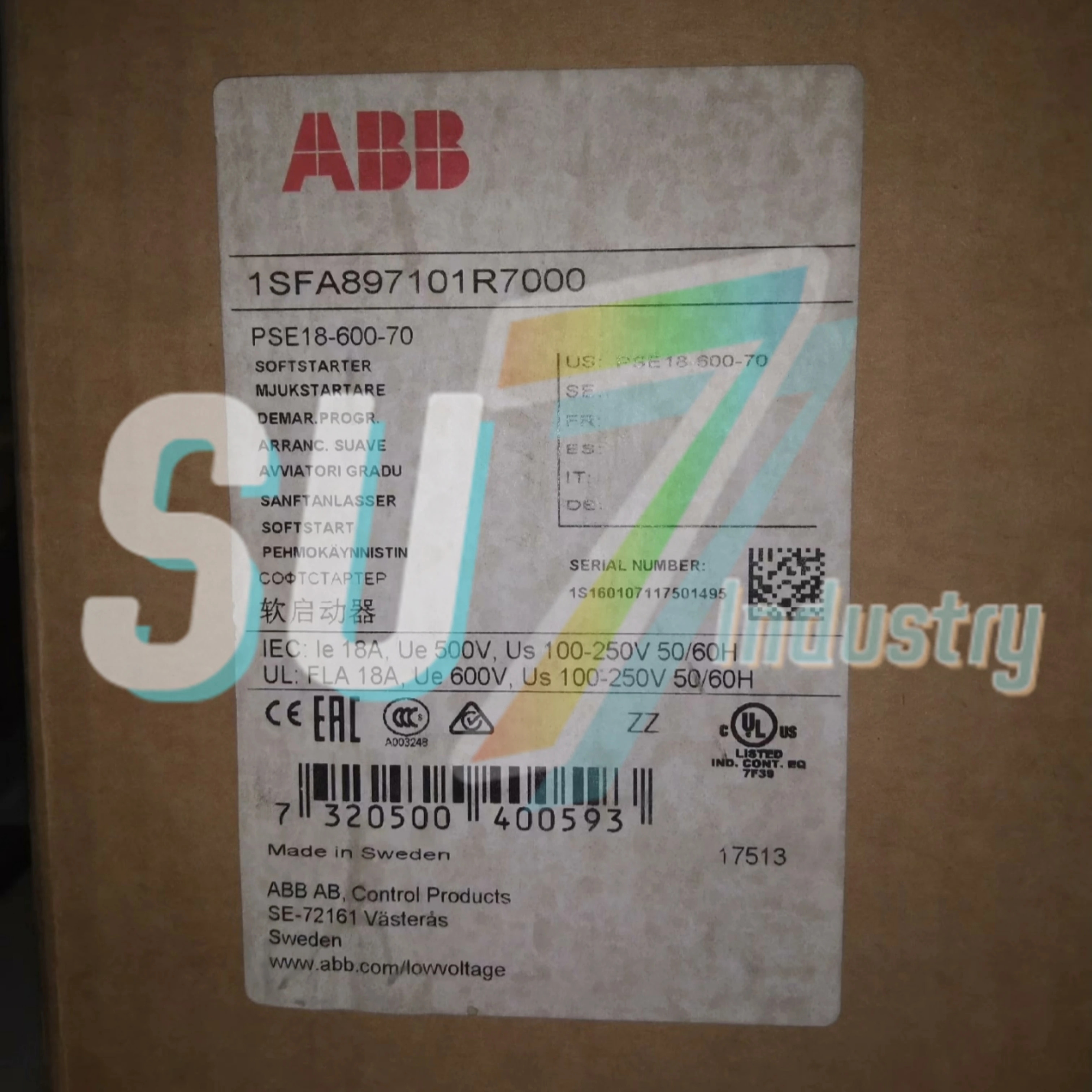 소프트 스타터 새 PSE18-600-70 7.5kw PSE25-600-70 11kw PSE30-600-70 15kw PSE37-600-70 18.5kw PSE45-600-70 2