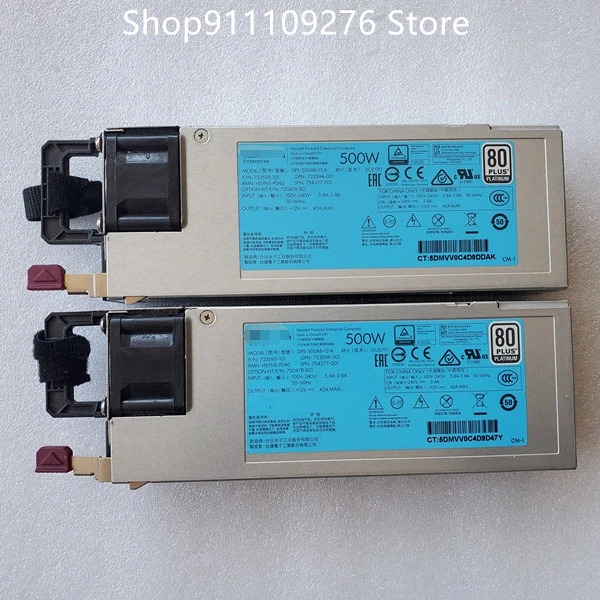 hp호환 DL360 DL380 388 G9 PSU 500W 전원공급장치 DPS-500AB-13 A HSTNS-PD40 723595-101 754377-001