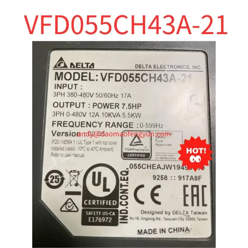 리퍼 VFD055CH43A-21 5.5KW 주파수 변환기