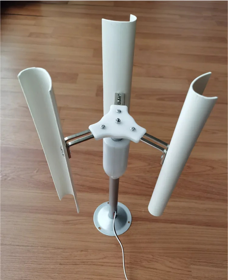 수직 축 풍력 블로워 모델 영구 자석 발전기 3상풍차 야조명 생산 DIY 디스플레이