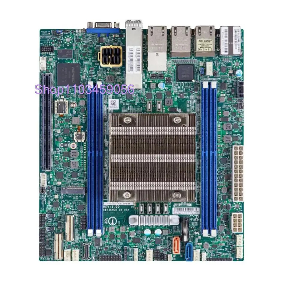 M- 슈퍼마이크로 마더보드 X12SDV-4C-SPT8F DDR4 2 x SATA3 제온 프로세서 D-2712T 신