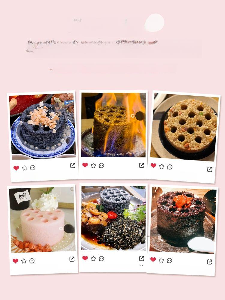 연탄식 제빵 금형 주방 원형 토스트 모양 샌드위치 베이킹몰드 곰돌이빵틀 귀여운 꽃 - 상세 이미지 4
