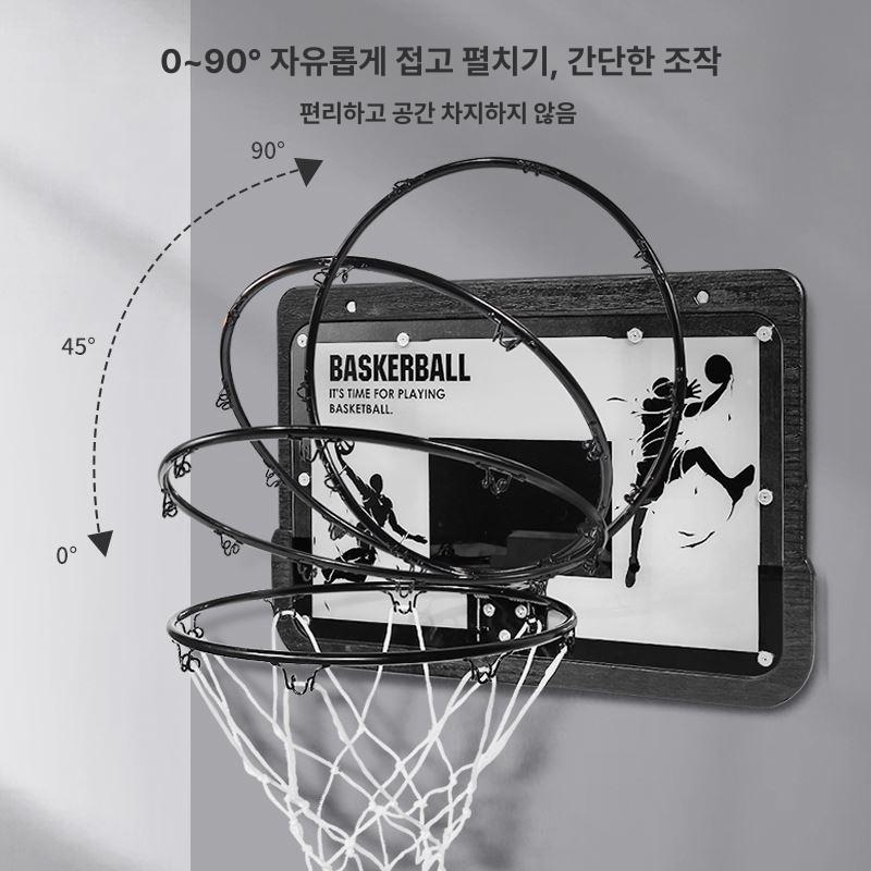 벽걸이 농구골대 백보드 실내 벽설치 체육관 학교 스포츠 림 농구링 성인용 연습 - 상세 이미지 4